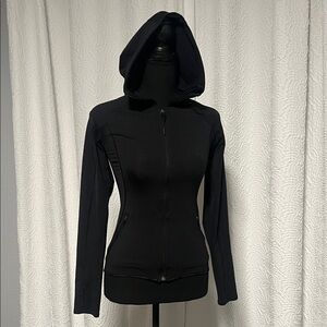 H&M Women's Black Hooded Jacket